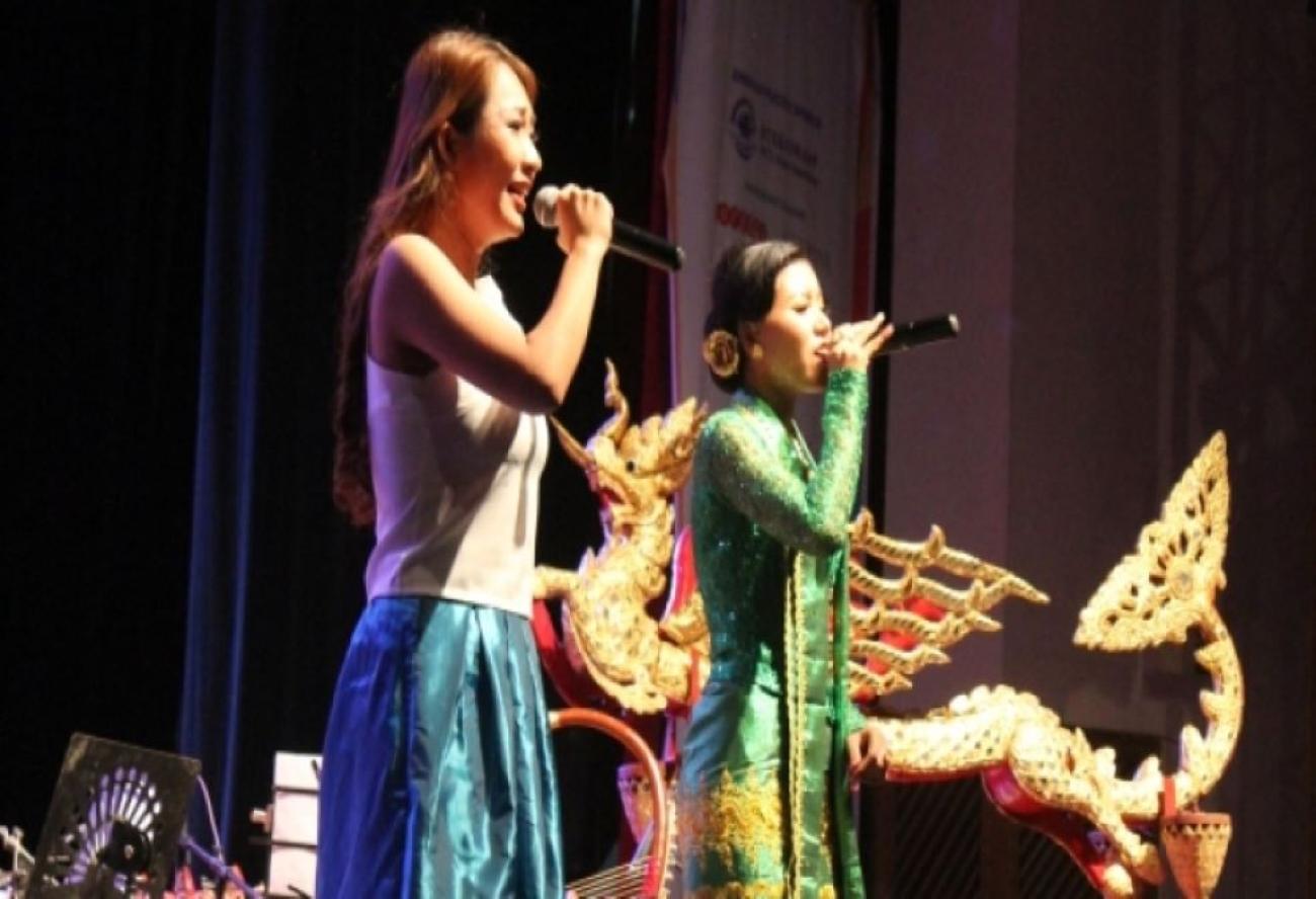 At the Myanmar Music Festival