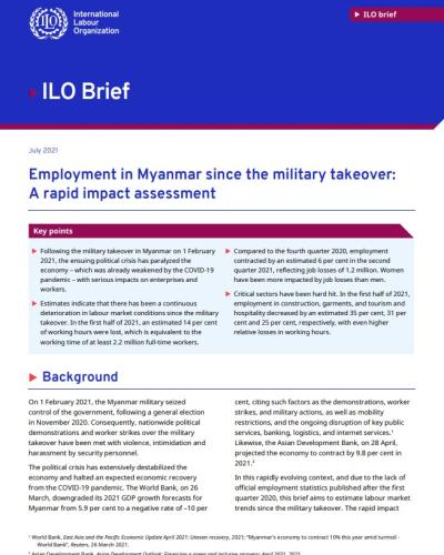 Employment in Myanmar