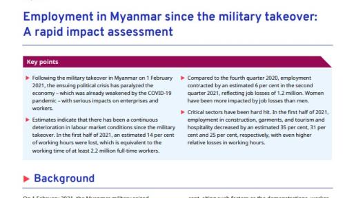 Employment in Myanmar